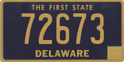 DE license plate 72673
