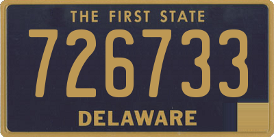 DE license plate 726733