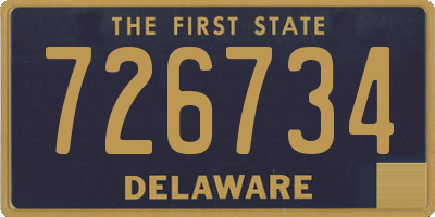 DE license plate 726734