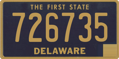 DE license plate 726735