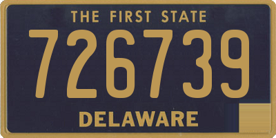 DE license plate 726739