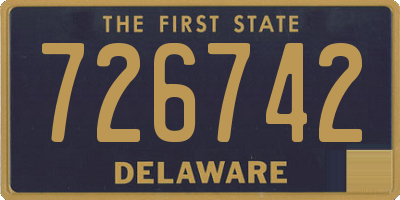 DE license plate 726742
