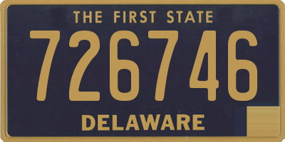 DE license plate 726746