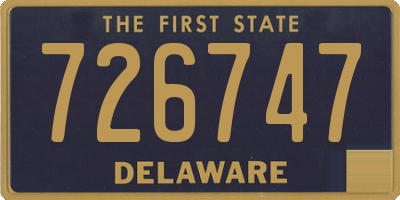 DE license plate 726747