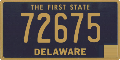 DE license plate 72675