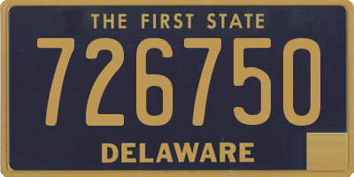 DE license plate 726750