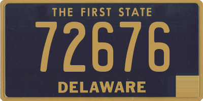 DE license plate 72676