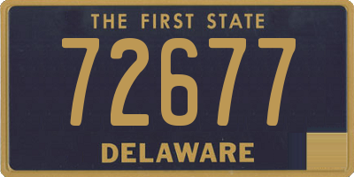 DE license plate 72677
