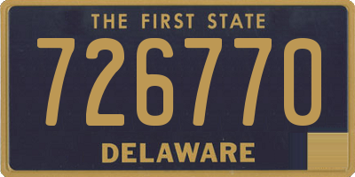 DE license plate 726770