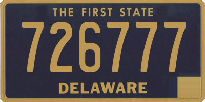 DE license plate 726777