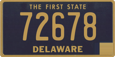 DE license plate 72678