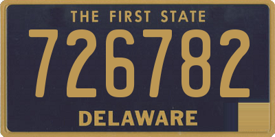 DE license plate 726782