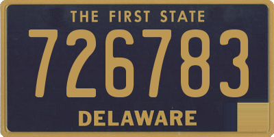 DE license plate 726783