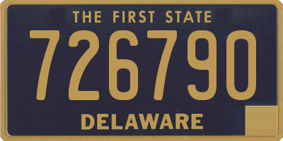DE license plate 726790