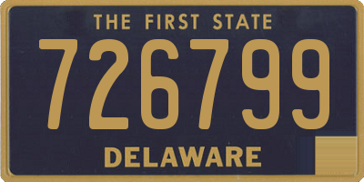 DE license plate 726799