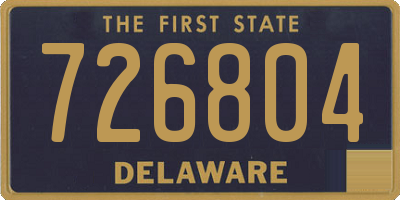 DE license plate 726804