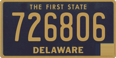 DE license plate 726806