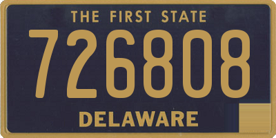 DE license plate 726808