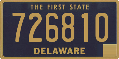 DE license plate 726810