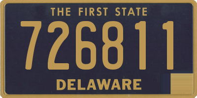 DE license plate 726811