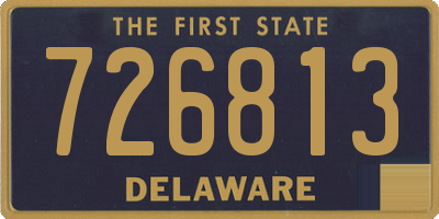 DE license plate 726813