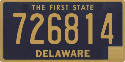 DE license plate 726814
