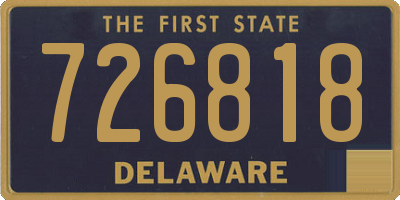 DE license plate 726818