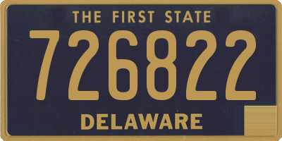 DE license plate 726822