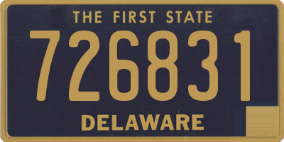 DE license plate 726831