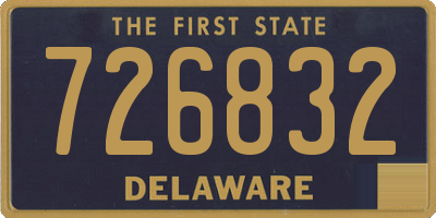 DE license plate 726832