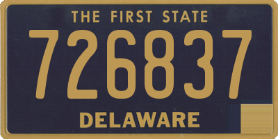 DE license plate 726837