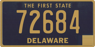 DE license plate 72684