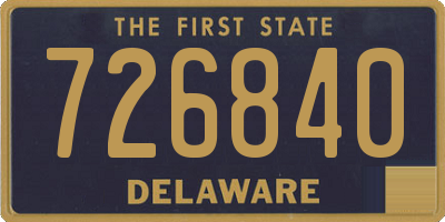 DE license plate 726840