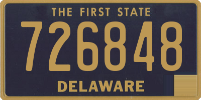 DE license plate 726848