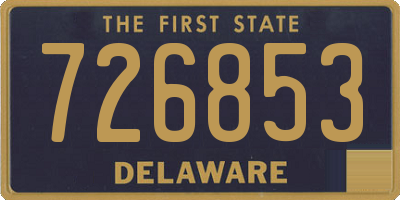 DE license plate 726853