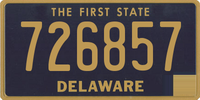 DE license plate 726857