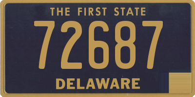 DE license plate 72687