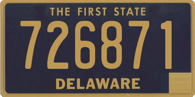 DE license plate 726871