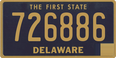 DE license plate 726886