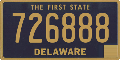 DE license plate 726888