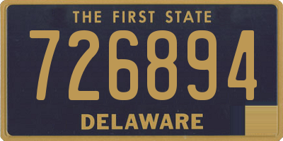 DE license plate 726894