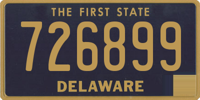 DE license plate 726899