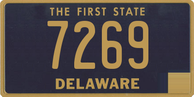 DE license plate 7269