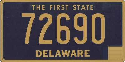 DE license plate 72690