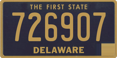 DE license plate 726907