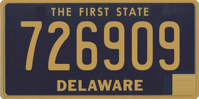 DE license plate 726909