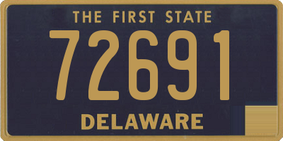 DE license plate 72691