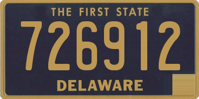 DE license plate 726912