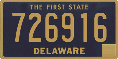 DE license plate 726916