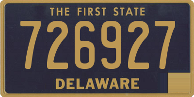 DE license plate 726927